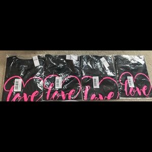 Lot of 20 Justice Brand Girls “Love” Glitter Tees